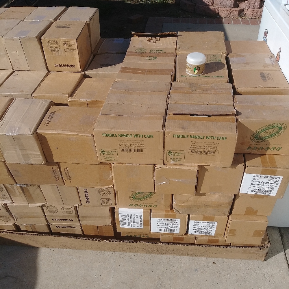 Jason bath and body wash, lotion, body scrub.